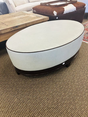 A Rudin Oval Ottoman 49x30x17