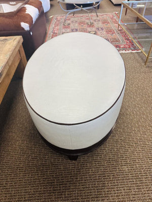 A Rudin Oval Ottoman 49x30x17