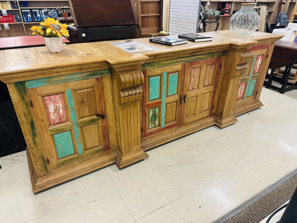 Custom Mexican Mesquite solid wood Buffet 117x30x40