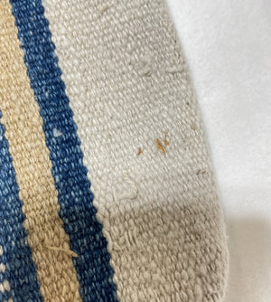 Woven Beige Blue & Light Yellow Ocher Pillow Cases