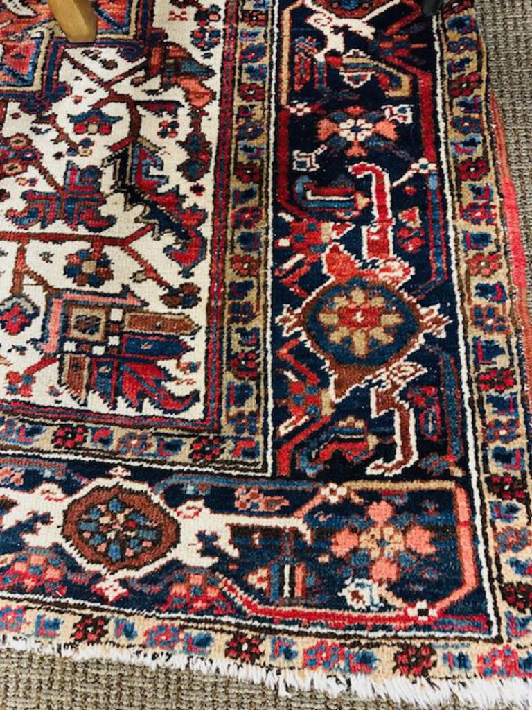 Persian Heriz Wool Rug 6'.5 x 9'.5