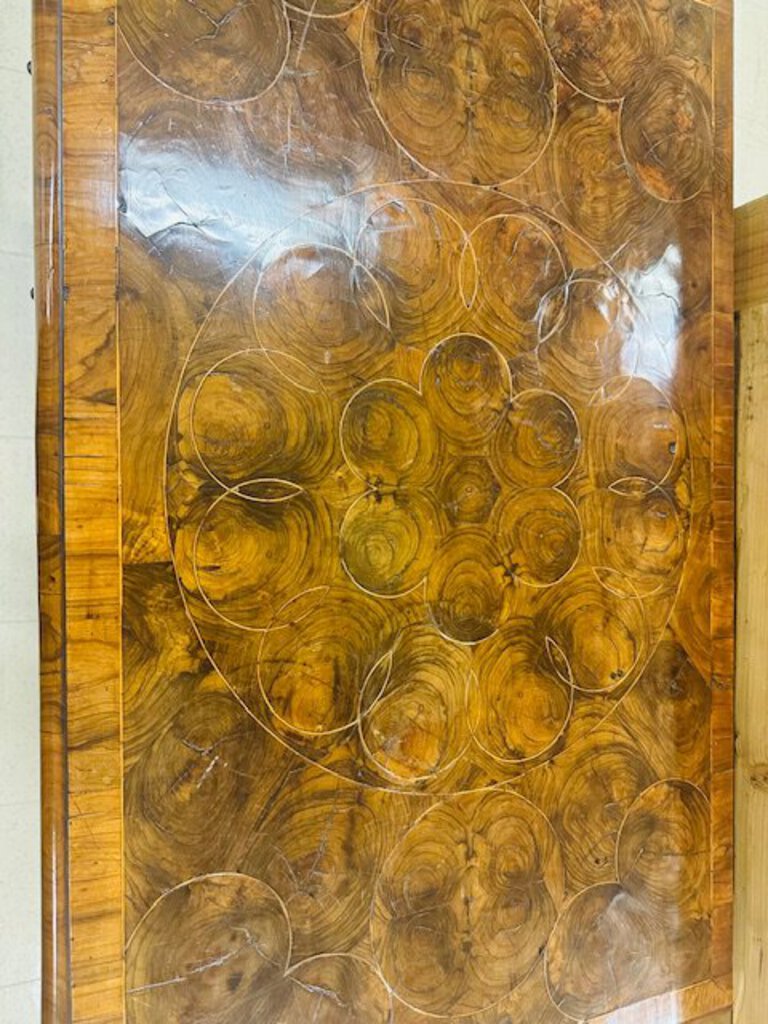 William And Mary Oyster Burl Chest Circa 1695