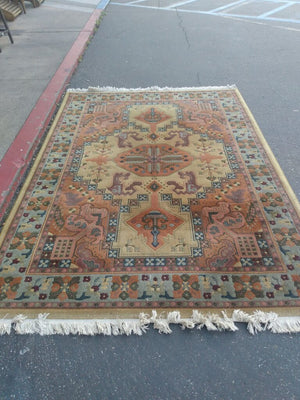 Turkish Hand woven Wool Rug 94x66