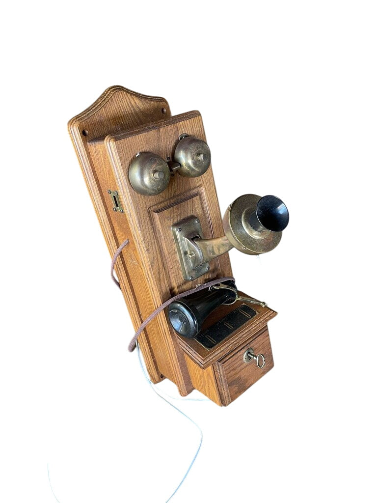 Antique Replica Wall Telephone by Miss Daisy's Consignment & Auction House