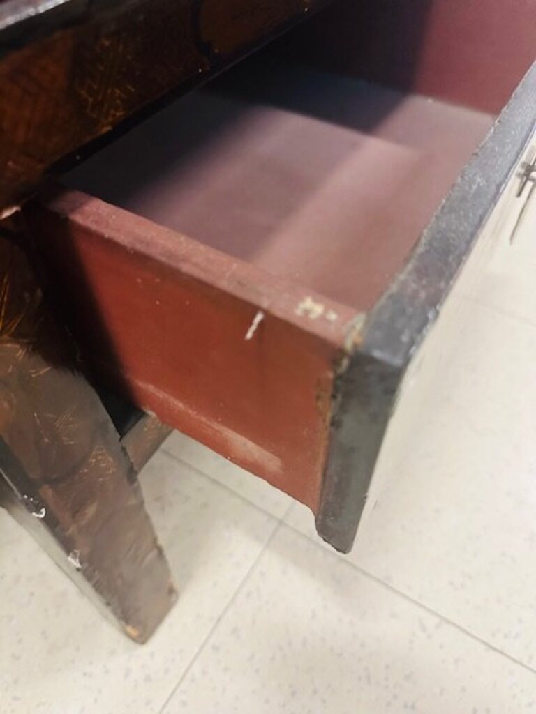 Antique Chinese 2 Piece Wedding Cabinet 30x17x53