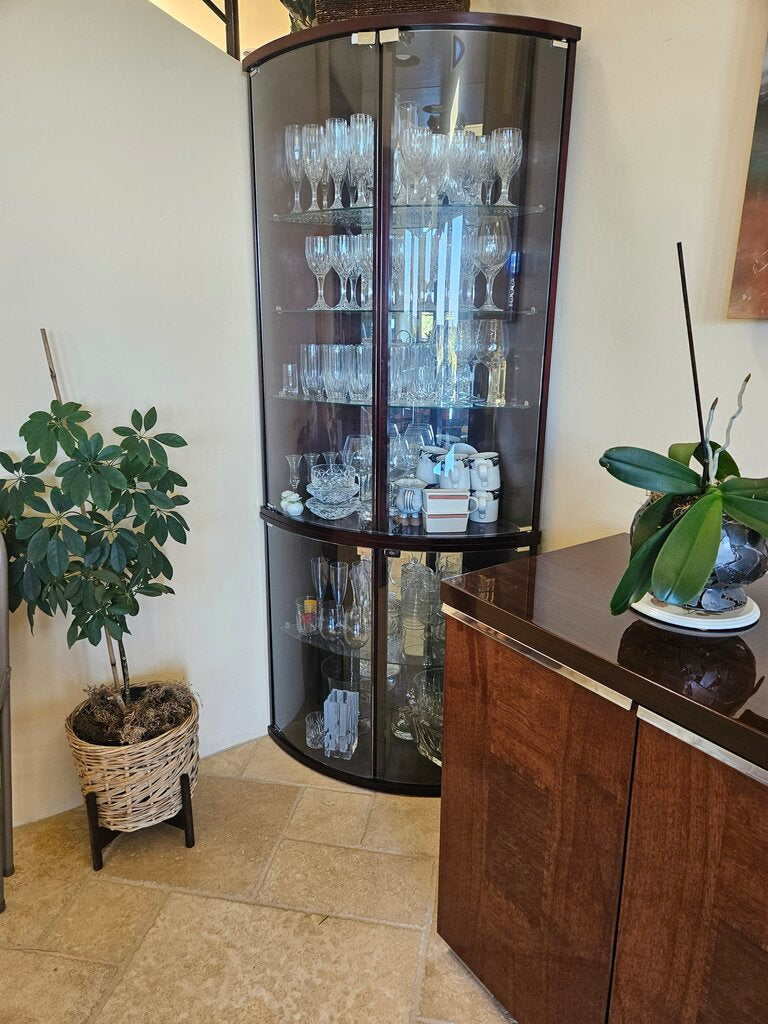 Corner Curio Cabinet 35x12x77