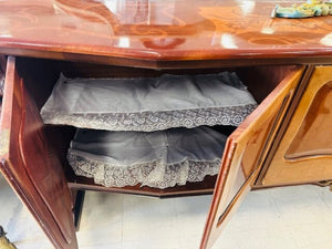 French Louis XV Design Rococo Revival Style Grand Buffet With Mirror 118x20x41