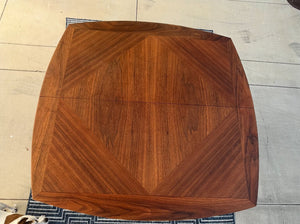 Mid Century Walnut Dining Table With Center Leaf 66x43x27