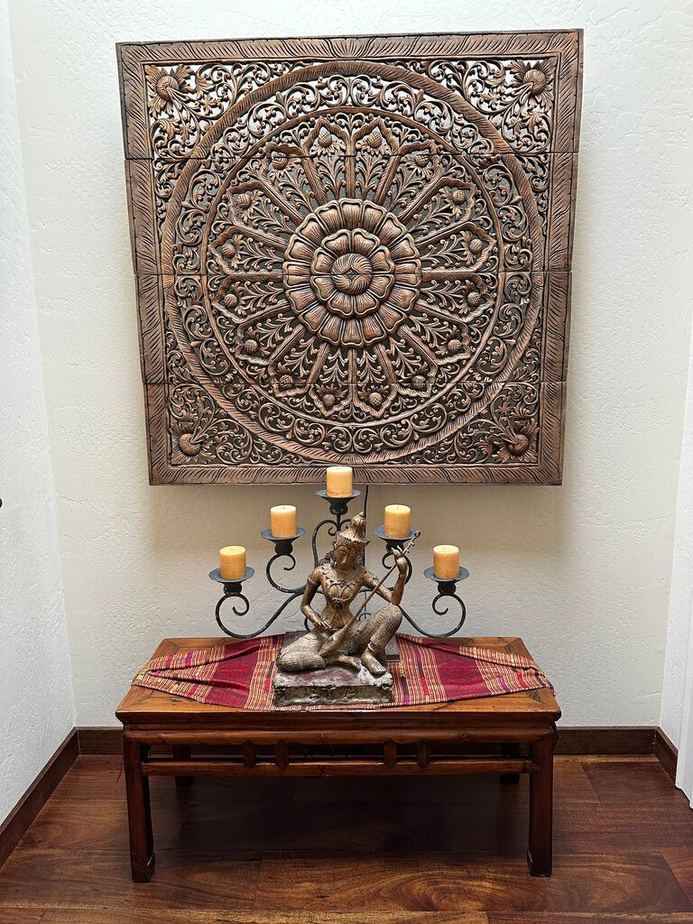 Square Carved Wood Panel 48x48