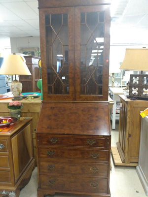 Vintage Secretary Bookcase 30x20x88