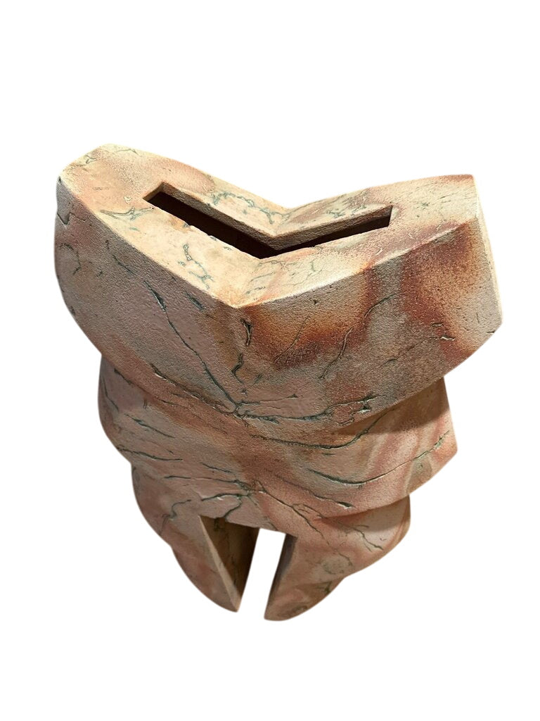 Raku Style Abstract Sculpture / Vase 18x23 by Miss Daisy's Consignment & Auction House