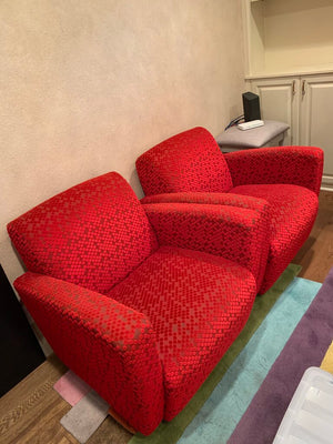 Red Accent Club Chair