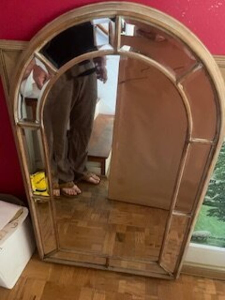 Arch Italian Firenze Gilt Wood Mirror27x44