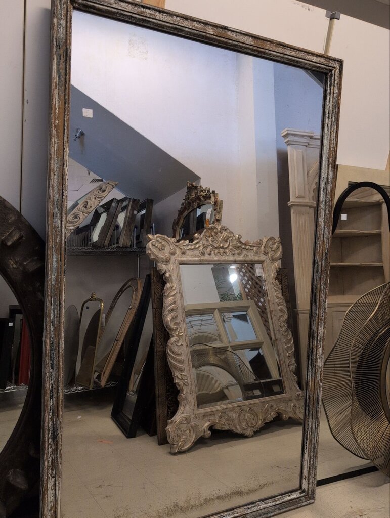 Rustic Distressed Frame Mirror 47x75