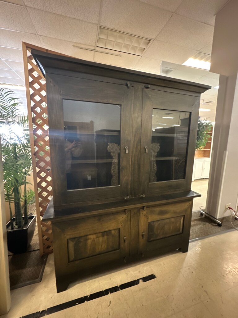 Crate & Barrel Basque 2-piece Hutch orig $2200 (68x18x82)