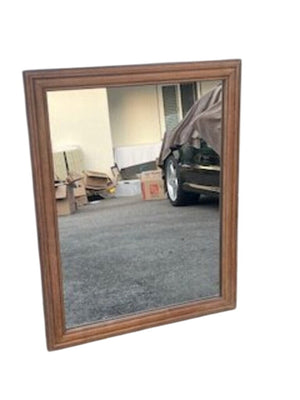 Wood Frame Mirror 29x37 by Miss Daisy's Consignment & Auction House