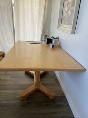 Maple Trestle Dining Table 62x39x30