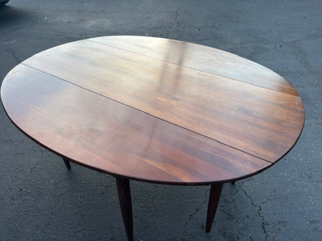 Mahogany Drop Leaf Gate Leg Dining Table 66x48