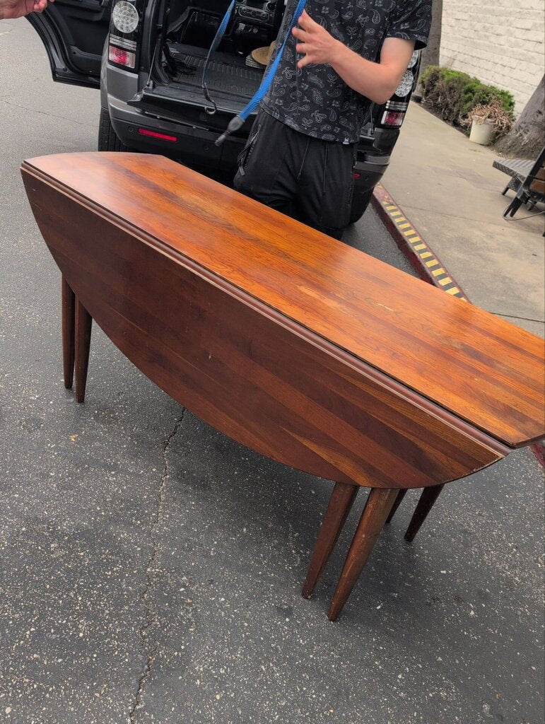 Mahogany Drop Leaf Gate Leg Dining Table 66x48