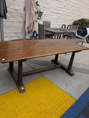 Solid Oak Rustic Farmhouse Table 75x35x28