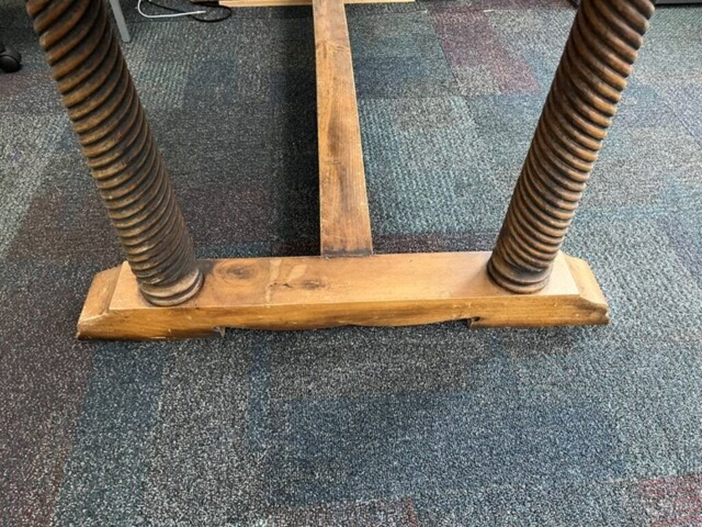 Solid Oak Rustic Farmhouse Table 75x35x28
