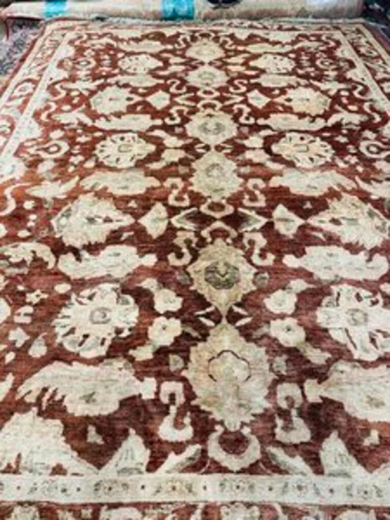 Pakistani Sultanabad Mahal Peshawar Wool Rug 144x108