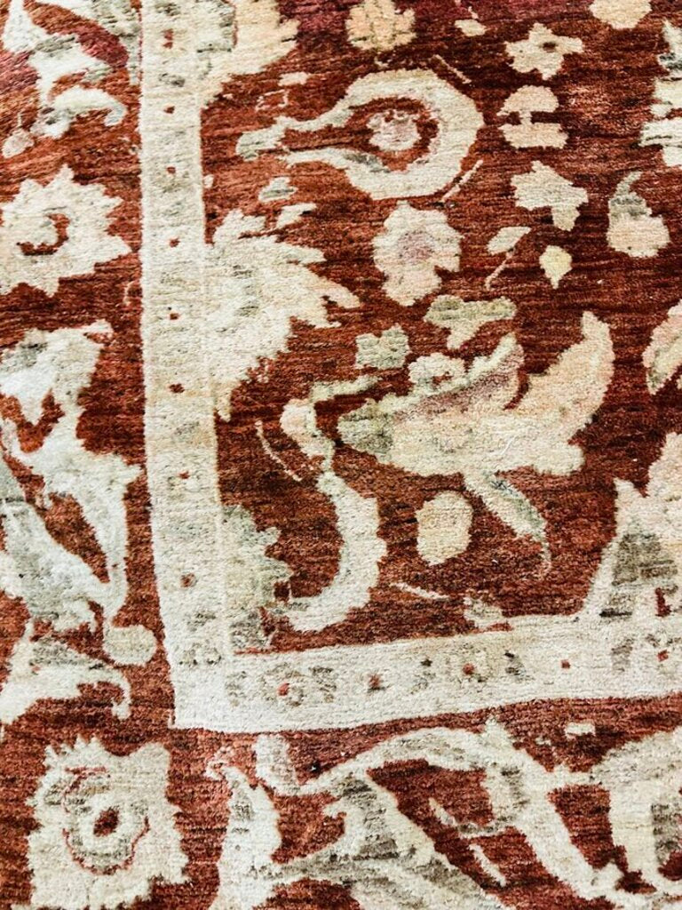 Pakistani Sultanabad Mahal Peshawar Wool Rug 144x108