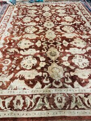 Pakistani Sultanabad Mahal Peshawar Wool Rug 144x108