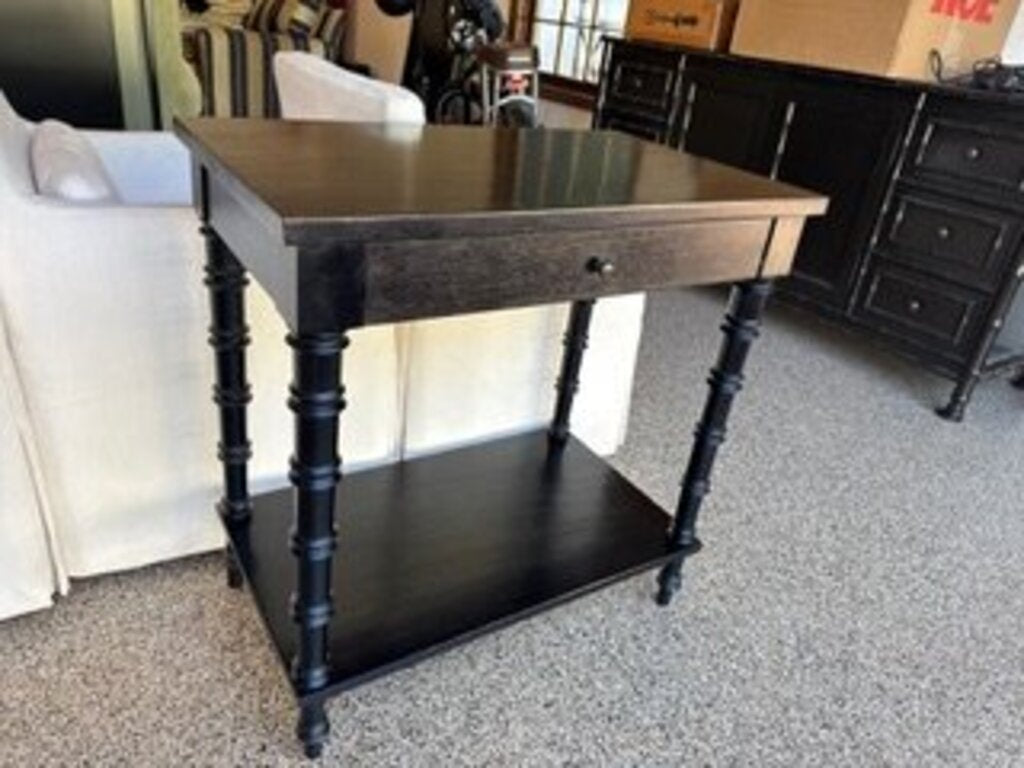 Black Mahogany Single Drawer Console Table 29x1830