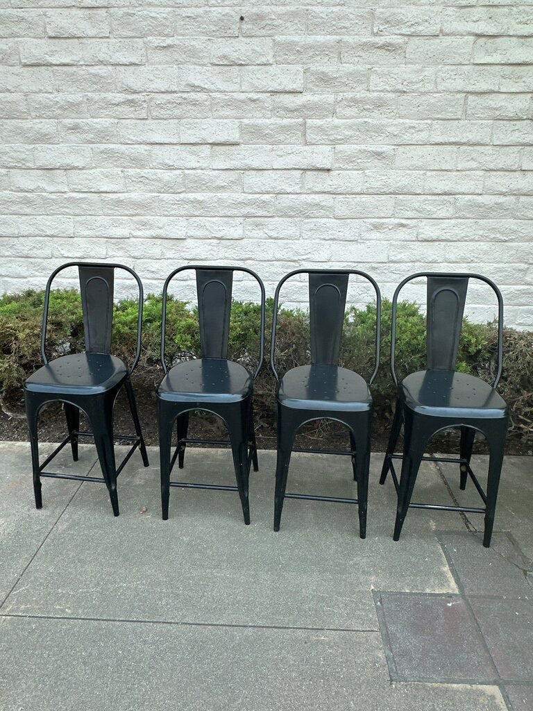 Restoration Hardware Remy Metal Stools (set of 4) orig $1000