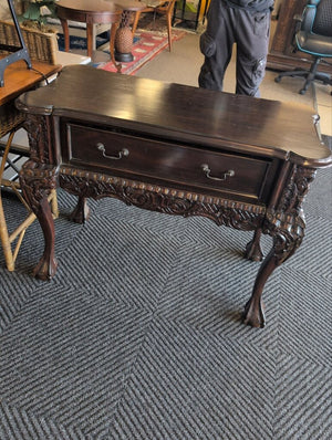 Design Toscano Mahogany Console Table 39x19x31