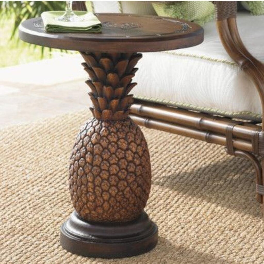 Tommy Bahama Pineapple Side Table 18x23