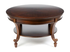 Mahogany Round Coffee Table 36x19