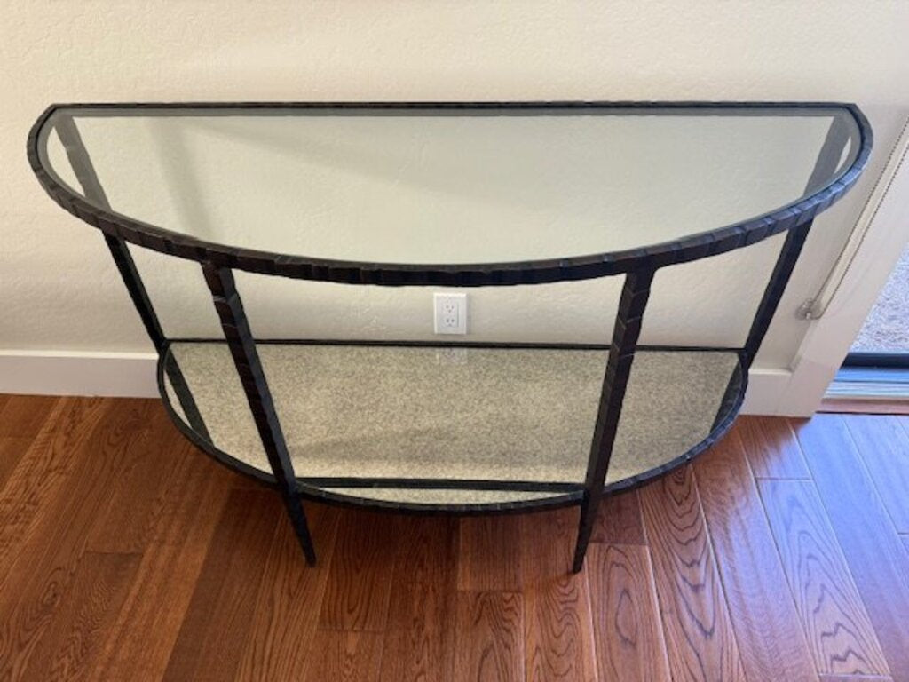 Crate & Barrel Clairemont Demilune Console Table orig. $700 ( 50x17x30)