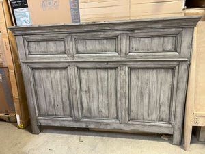 Weathered Gray Wood Headboard (please measure)
