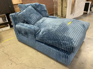 Blue Upholstered Chaise Lounge