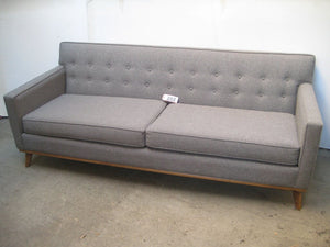 1970 Scandinavian New Upholstered Sofa 84" W.