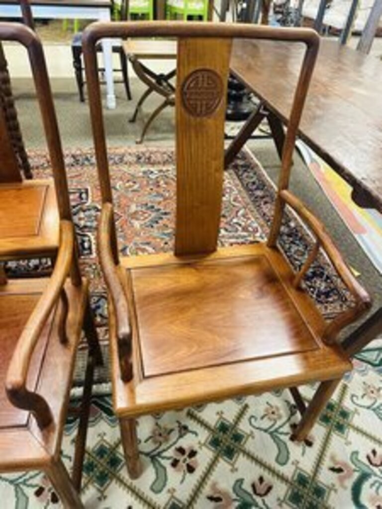 Chinese Rosewood Armchairs ( pair)