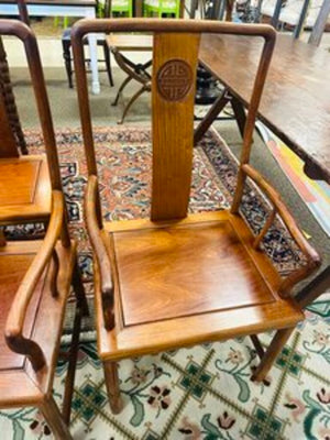 Chinese Rosewood Armchairs ( pair)