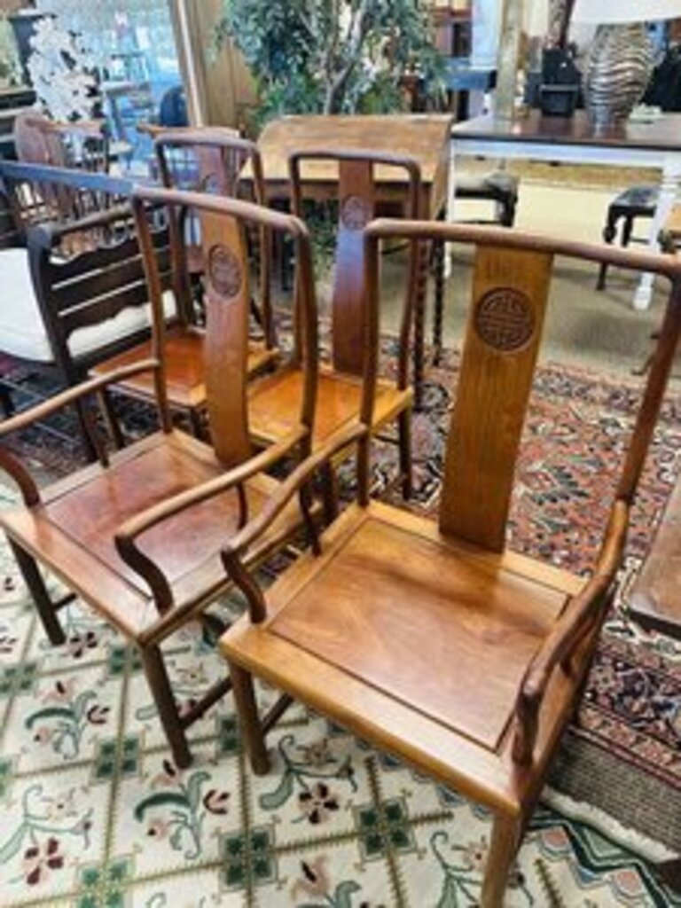 Chinese Rosewood Armchairs ( pair)