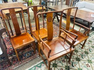 Chinese Rosewood Armchairs ( pair)