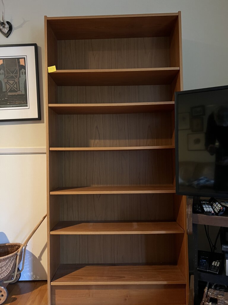 Teak Danish Style Bookcase 37x12x74