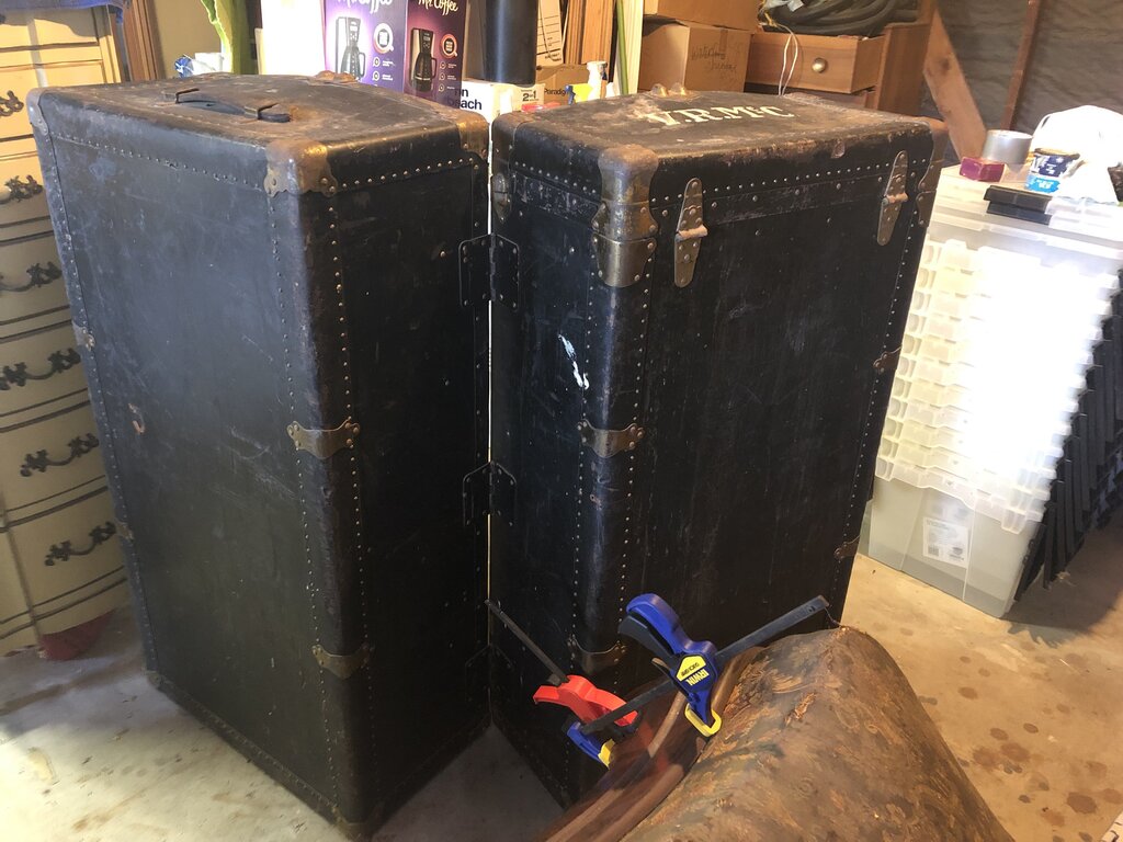 Antique Steamer Trunk Circa 1900 (23x42x23)