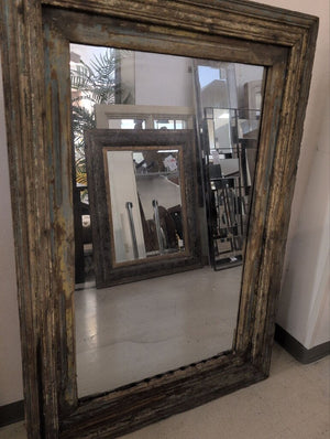 Antique Wood Frame Mirror 46x67