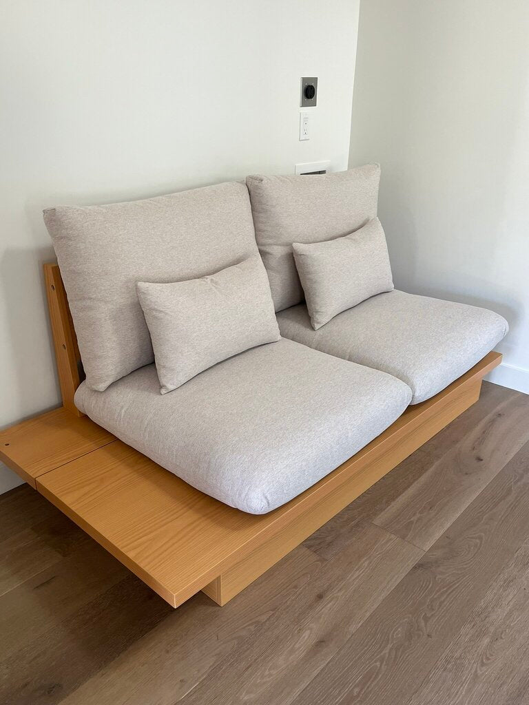 Modern Wooden Storage Sofa Orig $1200 (68" W)