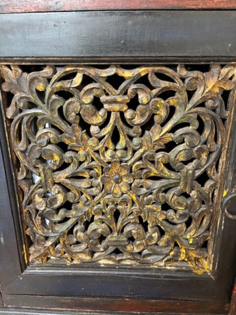 Arvada Carved Mango Sideboard Cabinet 45x17x36
