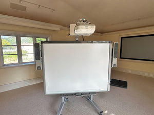 Multi-Touch SBX880 77" Interactive Smart Board (Smart Technologies) with Lenovo Laptop + Epson HDMI Powerlite 470 short throw projector. by Miss Daisy's Consignment & Auction House