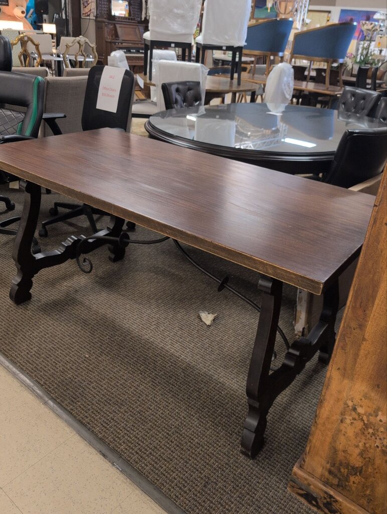 Spanish Dining Table w/ Lyre Legs 31x63x30