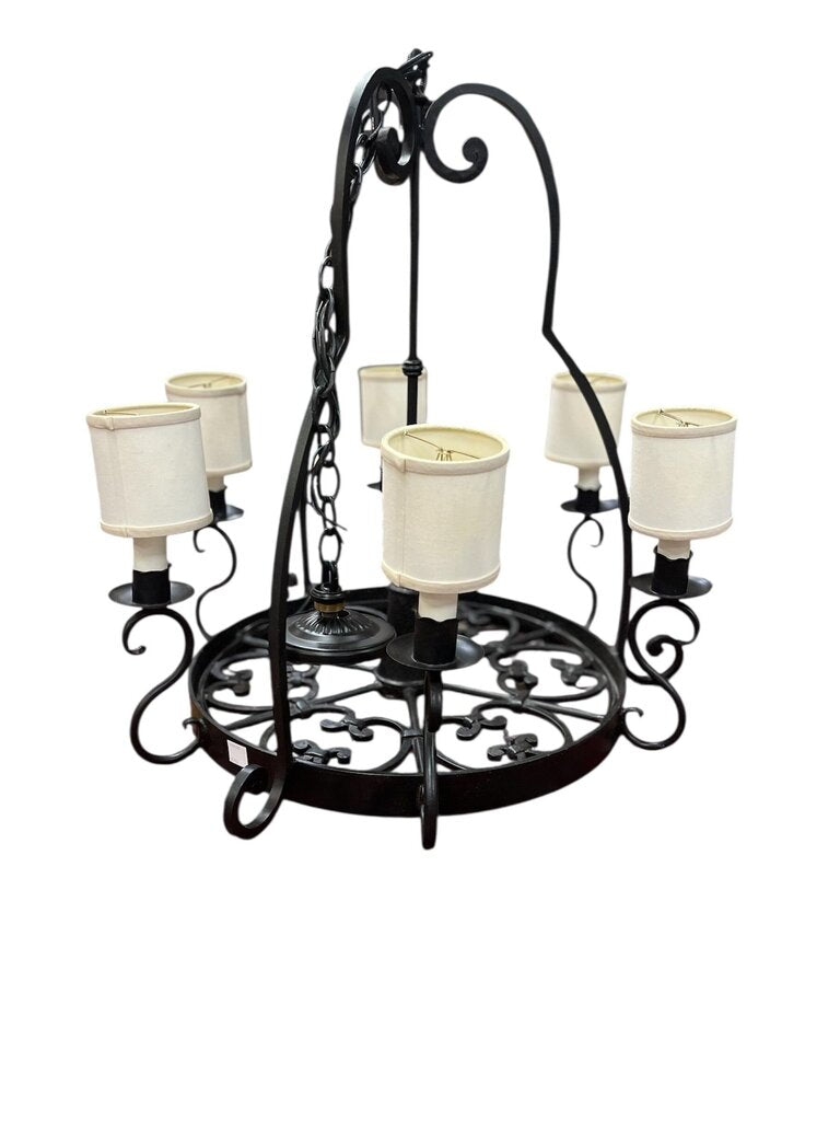 Stephen Handelman Wrought Iron Chandelier