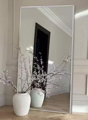 Oversize Metal Frame Modern Classic Floor Standing Mirror 71 X 30.5 X 1